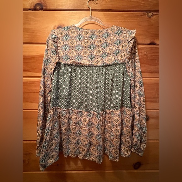 Cotton Bleu boho top size small NWT - Picture 6 of 9